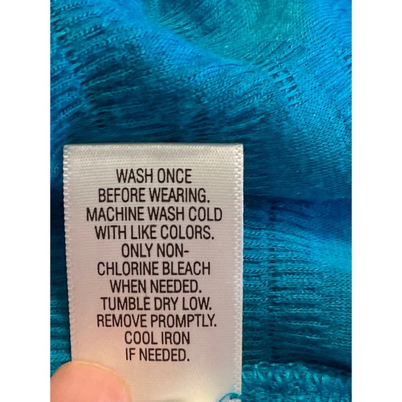 Dana Bachman Stylish Knit Top Turquise Womens Large 0,0,1:A-0015 - Picture 7 of 8